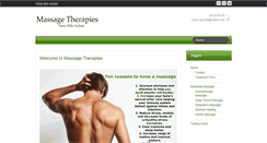 Desktop Screenshot of massagetherapies.com.au