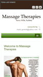 Mobile Screenshot of massagetherapies.com.au