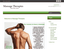 Tablet Screenshot of massagetherapies.com.au